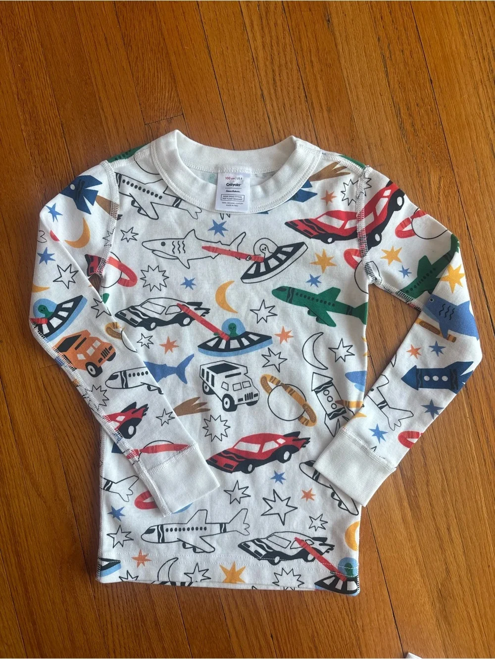 NWOT Hanna Andersson Crayola Organic Cotton Pajama size 4